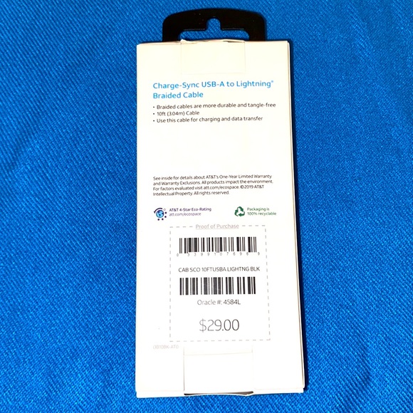 EUC! iPhone USB-A to Lightning Braided Cable (10 feet) - Picture 8 of 10